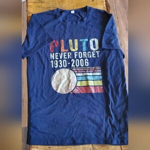 Navy Pluto Graphic Short-Sleeve Tee